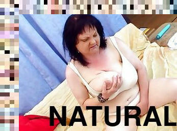 Big Natural Tits BBW Granny Seduced By Young Guy