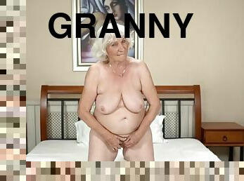 GRANNY SEX VIDS - Hairy pussy granny enjoys in a sex company of young studs