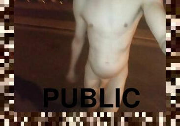 Totally nude in public