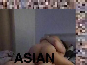 asiatisk, storatuttar, orgasm, student, amatör, gigantisk-kuk, japansk, första-gången, college, ritt