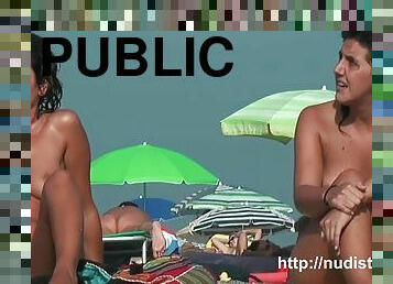 public, plaja, spaniola