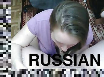Russian hairjob silky, long, hair