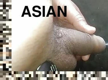 asiatisk, tissende, anal, kæmpestor-pik, bøsse, massage, hindu, creampie, sort, ung-18