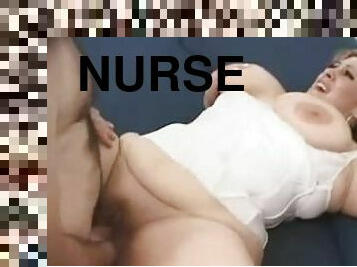 Fat nurse titjob and cunt fuck