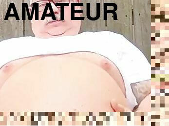 grosse, poilue, énorme, masturbation, amateur, ejaculation-sur-le-corps, gay, belle-femme-ronde, joufflue, britannique