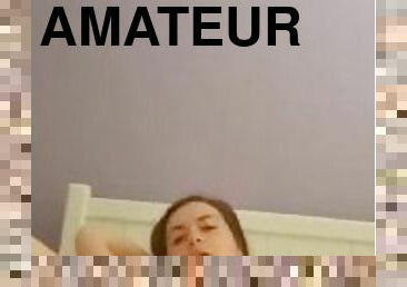 cul, masturbation, amateur, ados, française, bout-a-bout, petite, solo, brunette