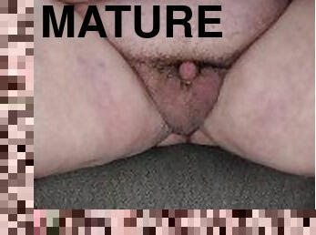 Fat man masturbating