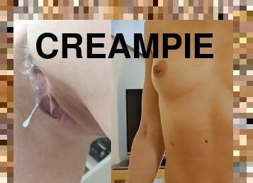 Handjob Turns Into a Surprise Creampie I tell Him Dont Cum Inside Me
