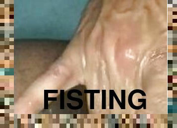 Extreme fisting and finger fucking my ebony bbw slut