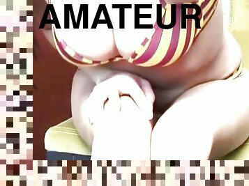 storatuttar, orgasm, fitta-pussy, amatör, tonåring, trosor, blond, close-up