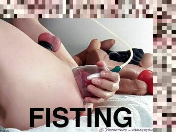 fisting, anal, leksak, gay, tysk, bdsm, dildo, fetisch, hårt