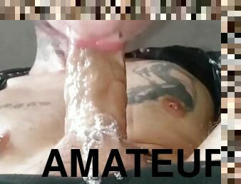 extrem, gigantisk, amatör, brudar, avsugning, deepthroat, pov, oral, petit, gagging