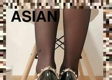 asiatique, masturbation, bdsm