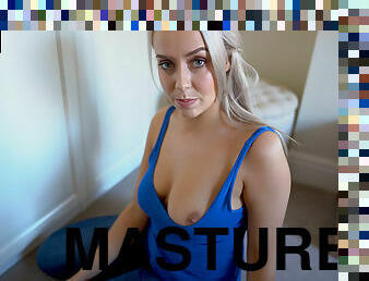 tate-mari, masturbare-masturbation, blonda, solo