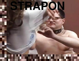 strapon, odrasli, prekrasne, ljubavnice, femdom