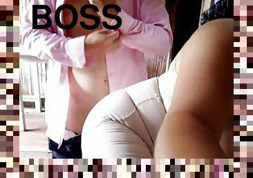 fucking my stepfather's boss on all fours in the country house