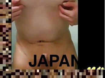kupanje, masturbacija, dojke, japanci, prljavo, pod-tušem