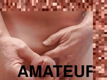 masturbation, amateur, ejaculation-sur-le-corps, énorme-bite, gay, branlette, ejaculation, solo