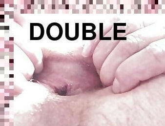 double dongle inside anus