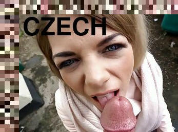 im-freien, blasen, junge, czech, bekleidet-sex