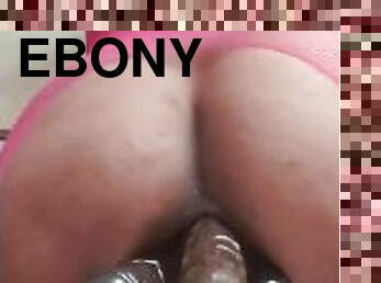 culo, anal, maduro, negra-ebony, juguete, hardcore, doble, consolador, penetración