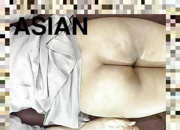 asiatique, cul, papa, levrette, chatte-pussy, femme, hardcore, maison, pornstar, maman