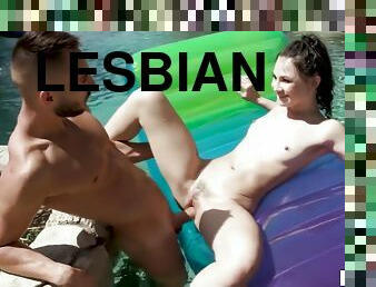 Guy Licks And Fucks Lesbian Teen Friend - Liz Jordan
