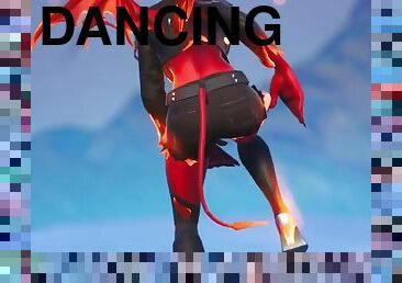 Hot female Fortnite skins dancing to Booty Bounce by Tujamo