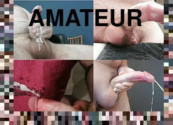 papa, énorme, masturbation, amateur, ejaculation-sur-le-corps, énorme-bite, gay, allemand, compilation, ejaculation