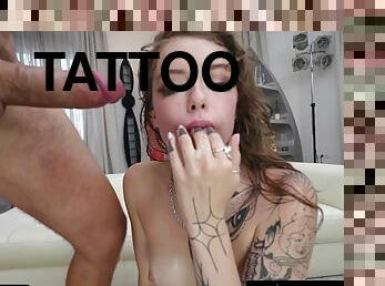 ragazze-giovani, sperma, tatuaggi