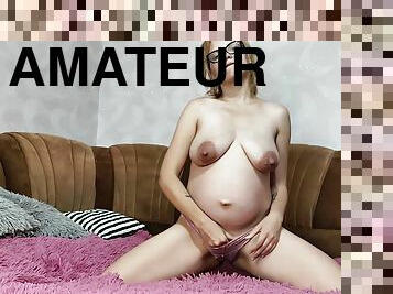 masturbation, orgasme, enceintes, amateur, anal, jouet, horny, blonde, webcam, solo