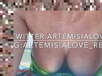 tetas-grandes, público, amateur, madurita-caliente, playa, italiano, tetas