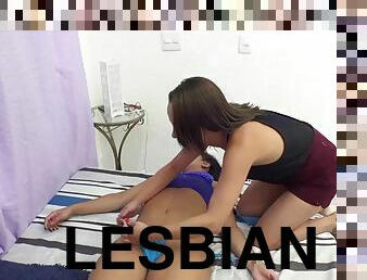Lesbian knocks out straight girl to eat her pussy
