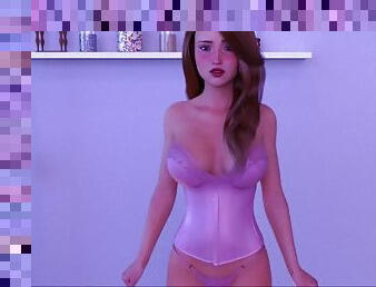 masturbação, amador, adolescente, webcam, 3d, sozinho, morena, provocando