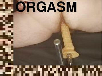 masturbation, orgasm, fitta-pussy, leksak, creampie, fitta, vått