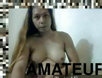 masturbation, transsexuelle, amateur, ladyboy, secousses, solo, fumer, philippine