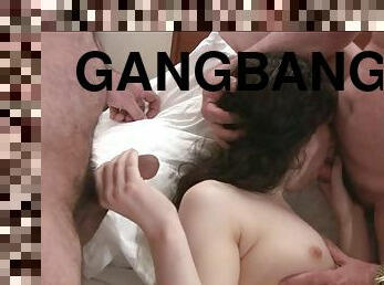 mayor, amateur, abuelita, gangbang, sexo-en-grupo, vieja