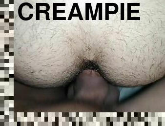 Creampie a fucking hole bareback