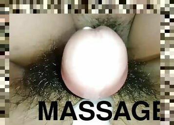 Massage of pussy by boyfriend&#039;s cock