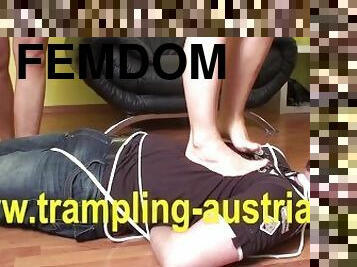 bondage slave trampled