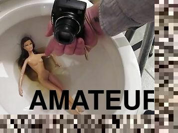 pisser, amateur, jouet, fétiche, solo, poupée