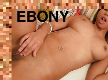 As soon as the cute ebony grabbed the BBC her tight pussy was all wet