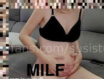 extrême, enceintes, anal, milf, maman, mère, réalité