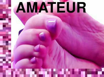 amateur, milf, maman, joufflue, pieds, point-de-vue, naturel, webcam, américaine, assez