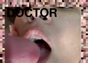 Doctor drained by Cum slut hellogabi