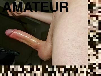 énorme, masturbation, amateur, ejaculation-sur-le-corps, énorme-bite, branlette, webcam, sperme, solo, bite