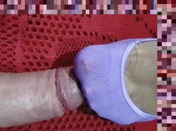 Nylon Ped Socks footjob