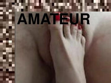 amateur, ejaculation-sur-le-corps, allemand, branlette, bdsm, pieds, fétiche, bondage, maîtresse, branlette-avec-les-pieds