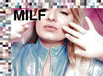 sygeplejerske, milf, fetish, latex, påklædt-sex, svensk, gummi, drillende