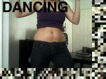 webcam, danse, jeans, érotique